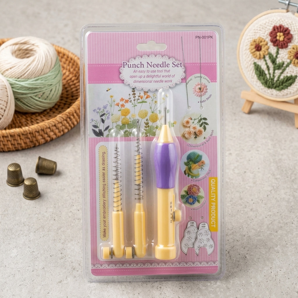 Adjustable Punch Needle Embroidery Tool Set