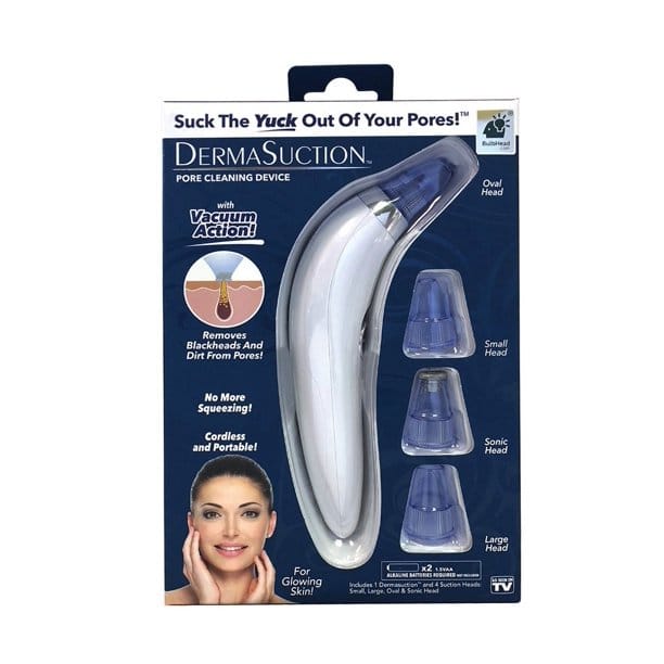 Derma Suction Vacuum Blackhead Remover Pore Cleaner Facial Skin Tool - Cell Operated