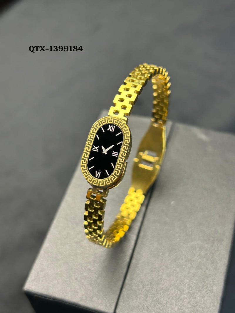 Gold Handcuff Bracelet Watch for Women – QTX-184