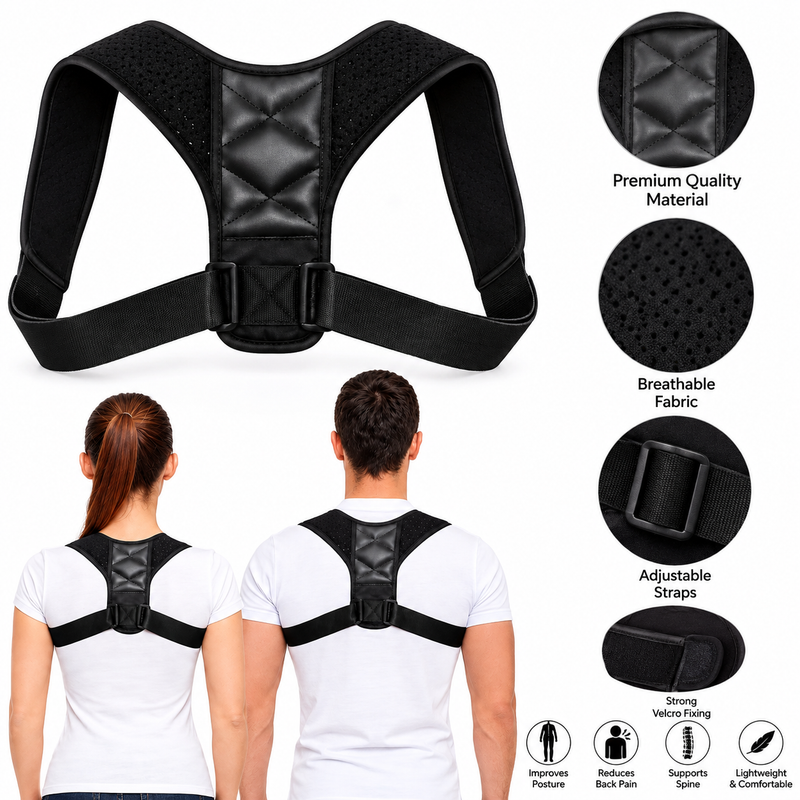 Energizing Posture Support Adjustable For Men And Women.