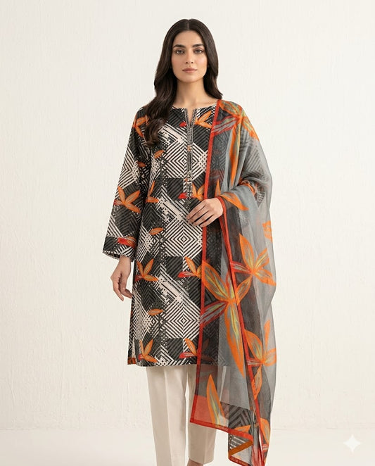 Unstitched Premium Suit for Women – Elegant Designer Fabric