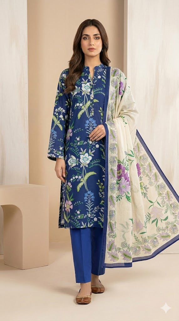 Unstitched Premium Suit for Women – Elegant Designer Fabric