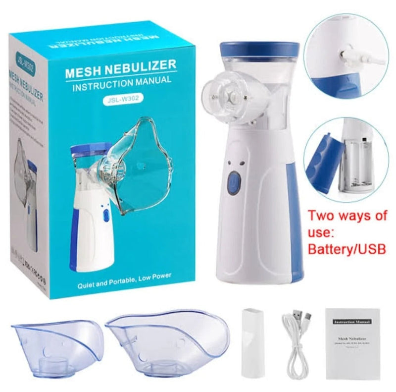 Portable Mesh Nebulizer Quiet, Low-Power Personal Inhaler for Efficient Respiratory Care (JSL-W302)